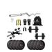 anythingbasic. PVC 18 Kg Home Gym Set with One 3 Ft Curl and One Pair Dumbbell Rods with Gym Accessories Black