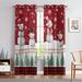 Innerwin Christmas Thermal Insulated Blackout Window Drapes Grommet Window Drapes Window Curtain Eeylet Ring Top Room Darkening Curtain Style A 52x54in-2PCS