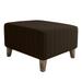 Innerwin Square Stretch Ottoman Slipcover Jacquard Ottoman Covers Stretch Footstool Slip Cover Deep Coffee Block -lift Flower Pedal S Code