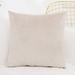 Yidarton Solid Color Velvet Pillowcase Simple Pillow Case Car Sofa Pillow Cover Living Room Sofa Cushion Cover Beige