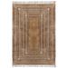 Casavani Handmade Pure Cotton Carpet Flat Weave Kilim Brown Area Rug 8x10 feet