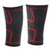 Uxcell Knee Compression Sleeve 2 Pack Nylon Knee Braces Leg Sleeve Compression Knee Padding - Red X-Large