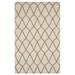 Xavier T168GY9X12 Handmade Wool Gray Transitional Trellis Xavier Rug