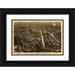 Vintage Places 14x11 Black Ornate Wood Framed with Double Matting Museum Art Print Titled - Balloon View of the Centennial Fairgrounds in Philadelphia-Pennsylvania 1876