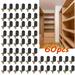Shelf Support Pegs L-Shaped Support Cabinet Shelf Bracket Peg with Hole for Kitchen Furniture Book Shelve(60PCS)