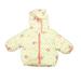 Pre-owned Gap Girls White | Navy | Pink Floral Winter Coat size: 0-6 Months