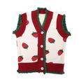 Girl Coat Size 5t 4t Winter Coat Girls Toddler Children Kids Baby Boys Girls Cute Cartoon Ruffled Sleeveless Knitted Vest Jacket Outer Outwear Outfits Clothes Toddler Winter Coats for Girls 1 Year Old