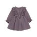 QIPOPIQ Girls Clothes Clearance Toddler Girl Fall Dress Ruffles Long Sleeve Vintage Kids Solid Dresses Tops Winter Outfits Casual Clothes