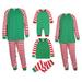 Dadaria Matching Christmas Pajamas Matching Family Pajamas Sets Christmas PJ s Sleepwear Printed Top With Bottom Jammies Outfits Green Kids 18-24 Months