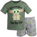 Star Wars The Child T-Shirt and French TerryShorts Outfit Set Infant to Big Kid