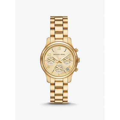 Michael Kors Mini Runway Gold-Tone Watch One Size Gold - Shopping.com