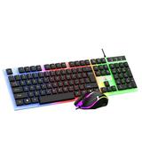 Tsuinz Wired Gaming Keyboard and Mouse Combo with Led Light for PC Laptop Xbox 1 PS4 Black