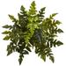 Nearly Natural 24 Holly Fern Artificial Plant (Set of 2)