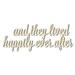 Unfinished Wood Happily Ever After Shape - Word Craft - up to 36 20 / 1/8