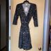 Lularoe Dresses | Lularoe Michelle Wrap Dress Sz M Nwt | Color: Black/Gray | Size: M