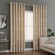 Prime Linens Curtains for Living Room Ring Top Jacquard Curtains Fully Lined Modern Panels Eyelet Curtains for Bedroom with 2 Free Tie Backs (Beige, W 66" x L 72")