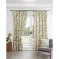 Sundour Grove Floral Pencil Pleat Curtains Fennel 46x72