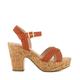 Dune Ladies JILLYS Braid-Strap Cork-Platform Sandals Size UK 3 Block Heel Heeled Sandals