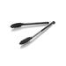 Cook Pro 9" Stainless Steel Black Nylon Tong W/Stay Cool Handles Silicone in Black/Gray | 12" L | Wayfair 387
