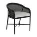 Summer Classics Havana Outdoor Arm Chair in Black | 30 H x 22 W x 23.75 D in | Wayfair 351084+C438716N