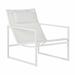 Summer Classics Serenata Sling Easy Lounge Outdoor Chair in White | 33.5 H x 25 W x 39 D in | Wayfair 457794+C2346258N