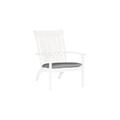 Summer Classics Club Aluminum Adirondack Chair in Blue/White | 37.63 H x 27.75 W x 35 D in | Wayfair 332094+C0106455N