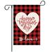 Valentine Flag Valentine s Day Decoration Linen Valentine s Day Garden Flag Double Sided Printed Yard Decorations Valentine House Flags