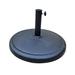 42 Pound Round poly Resin Umbrella Base Umbrella Holder with Hand-Turn Knob Heavy Duty Durable Umbrella Base for Patio Garden and Other Outdoor Places Black