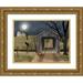 Jacobs Billy 32x25 Gold Ornate Wood Framed with Double Matting Museum Art Print Titled - Sleepy Hollow Bridge