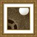 Johnson Jason 26x26 Gold Ornate Wood Framed with Double Matting Museum Art Print Titled - Sepia Golf Ball Study II