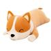 Large Plush Doll Toys 24 Inch Corgi Dog Giant Plush Big Toy Plushie Stuffed Animal Pillow