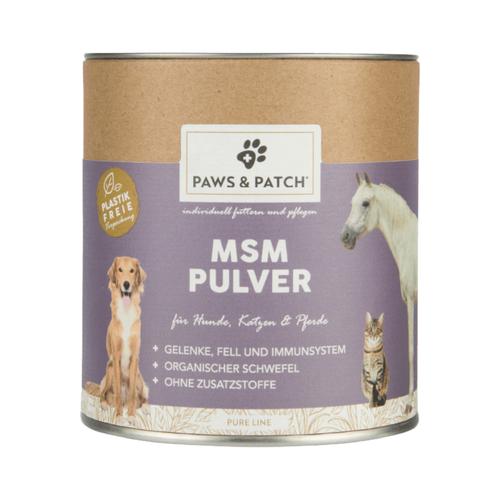 2x400g PAWS & PATCH MSM Pulver Einzelfuttermittel Hund
