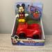 Disney Toys | Disney Junior Mickey On The Move Vehicle Poseable Mickey Mouse Daily Driver | Color: Black/Red | Size: Os