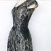 Jessica Simpson Dresses | Jessica Simpson Pocket Floral Lace Morley Dress, Size Xsmall | Color: Black/White | Size: Xs