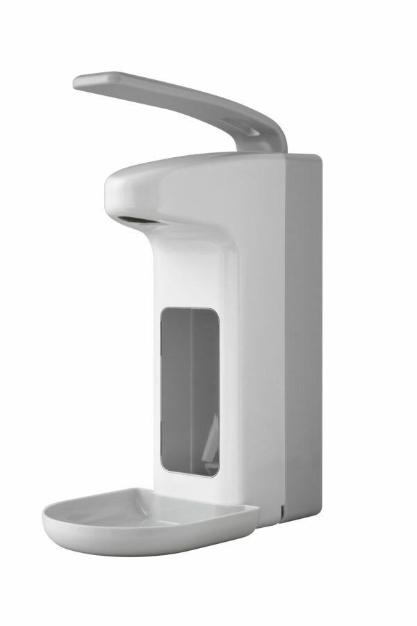 TEMDEX® 119932 Desinfektionsmittel- & Seifen-Spender mit Armhebel - 1.000 ml, grau, Kunststoff Image