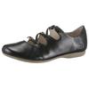 Riemchenballerina JOSEF SEIBEL "Fiona 04", Damen, Gr. 38, schwarz, Leder, klassisch, Schuhe, Slipper, Sandale, Komfortschuh mit raffiniertem Gummizug