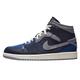 Jordan 1 Mid Se Craft Mens Shoes, Obsidian/White-french Blue, 9 UK