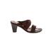 Donald J Pliner Mule/Clog: Brown Solid Shoes - Women's Size 10 - Open Toe