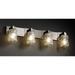 Justice Design Group Veneto Luce Modular 35 Inch 4 Light Bath Vanity Light - GLA-8924-16-GLDC-MBLK