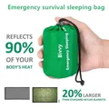 Sac de couchage thermique étanche d'urgence couverture de survie pour camping randonnées et