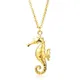 Dongsheng-Collier pendentif hippocampe pour femme collier hippocampe breloque animal en métal pour