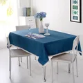 Nappe décorative en dentelle de lin de couleur unie couverture de table à manger décoration de la