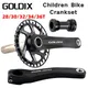 GOLDIX-Pédalier de vélo pour enfants roue à chaîne ultralégère creux adapté au vélo pliant pour