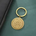 Dawapara – porte-clé pendentif Vintage en acier inoxydable amulette de Protection le sceau des