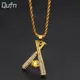 Collier avec pendentif batte de Baseball pour hommes Hip Hop RAP Culture de rue tendance bijoux