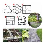 Jardin Bricolage En Plastique chemin Maker Pavement Modele Beton Stepping Stone ciment Moule Brique