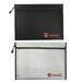 Fireproof Money Document File Bag Water Resistant Storage Case Organizer Holder