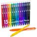 Erasable Gel Pens 15 Colors Lineon Retractable Erasable Pens Clicker Fine Point Make Mistakes Disappear Assorted Color Inks for Drawing Writing Planner and Crossword Puzzles