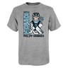 Youth Philipp Grubauer Heather Gray Seattle Kraken Pixel Player 2.0 T-Shirt