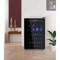 Northair Beverage Cooler & Fridge w/ Glass Reversible Door, 145 Can Beverage Mini Fridge | 32.6 H x 20.28 W x 22.58 D in | Wayfair JC-128